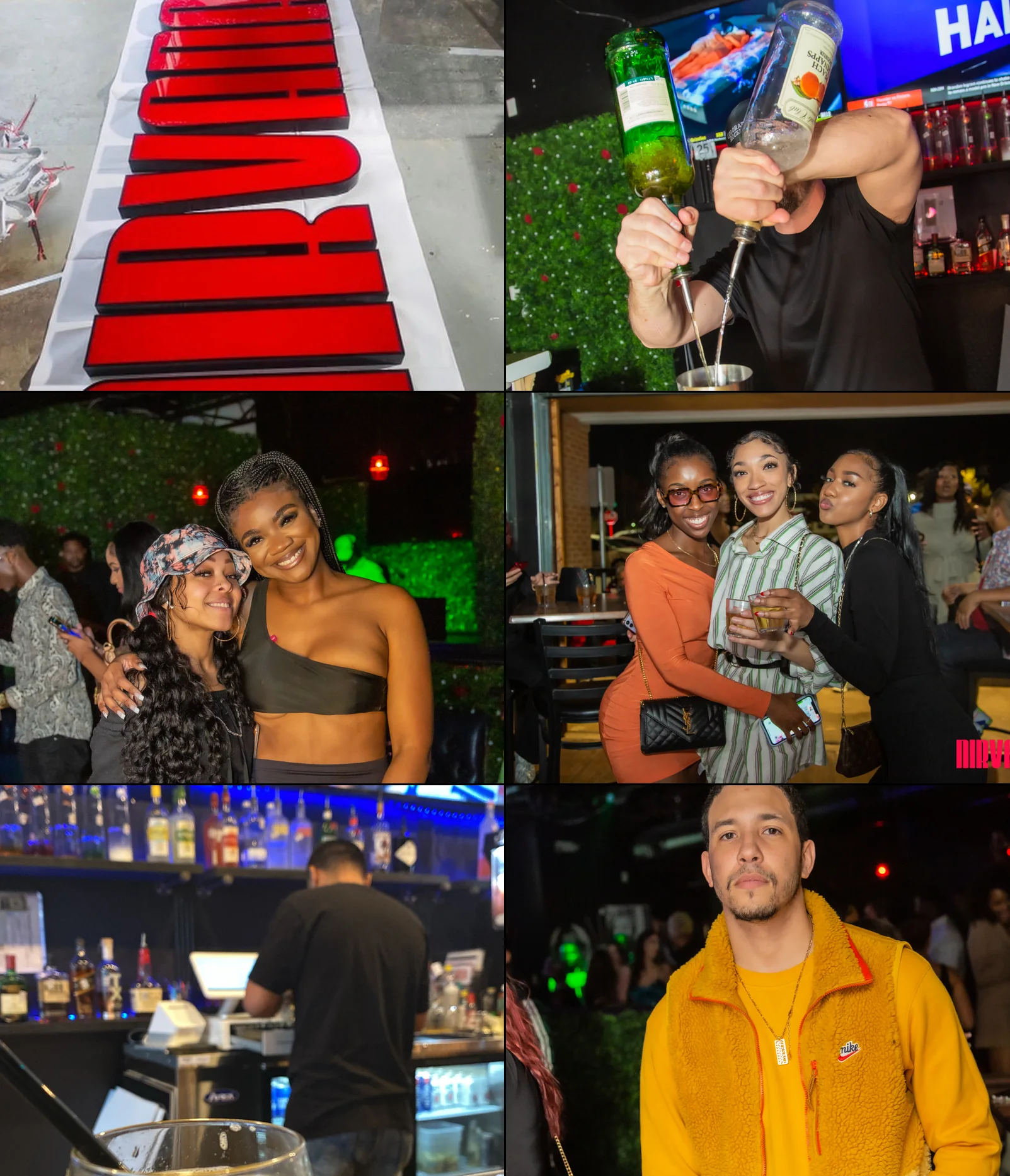 Nirvana DTX menu and event photography