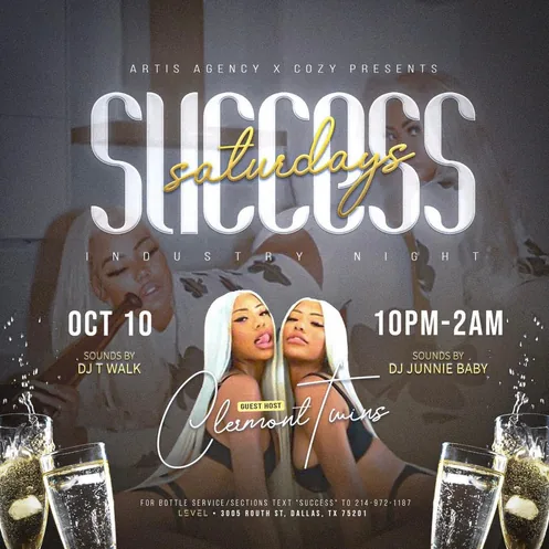 Success Saturdays flyer.