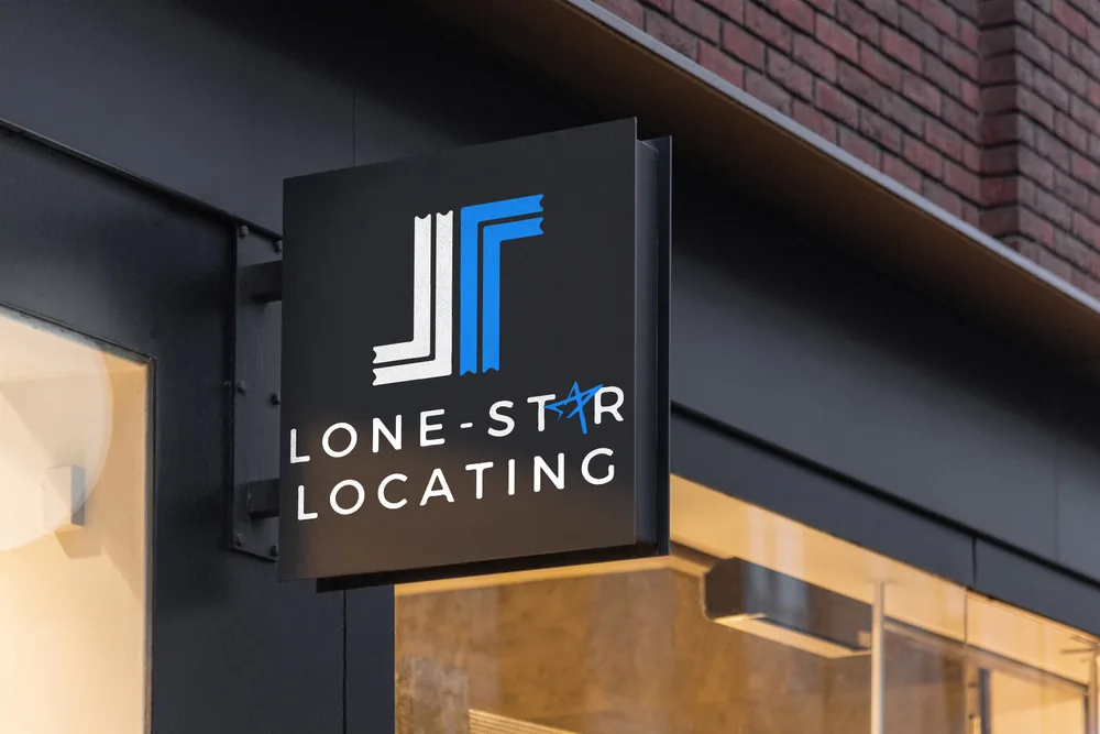 Lone Star Locating sign mock-up.